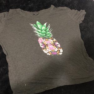 A t-shirt with a pineapple on it